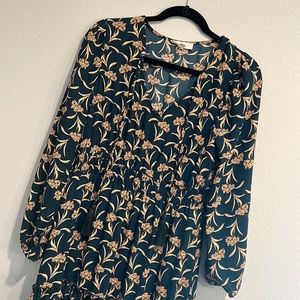 NWOT Promesa Kudrow Floral Maxi Dress in Emerald